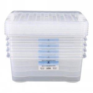 TML Clear Plastic Storage Box & Lid Size 05 (28 Litre)
